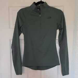 The North Face Olive Green Quarter-Zip Pullover